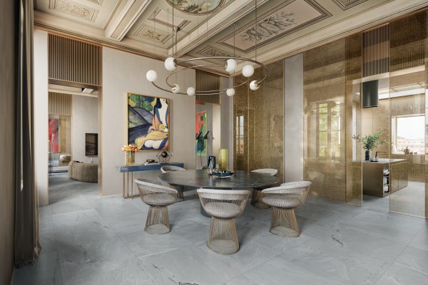 novoceram way quartz 80x80 salle manger