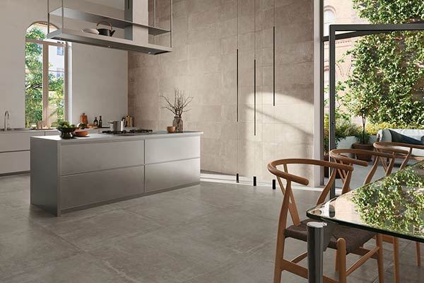 Gres grigio scuro cemento