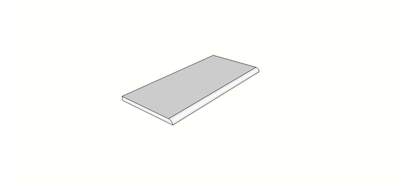 Bordo arrotondato becco di civetta <span style="white-space:nowrap;">30x60 cm</span> &nbsp; <span style="white-space:nowrap;">sp. 20mm</span>