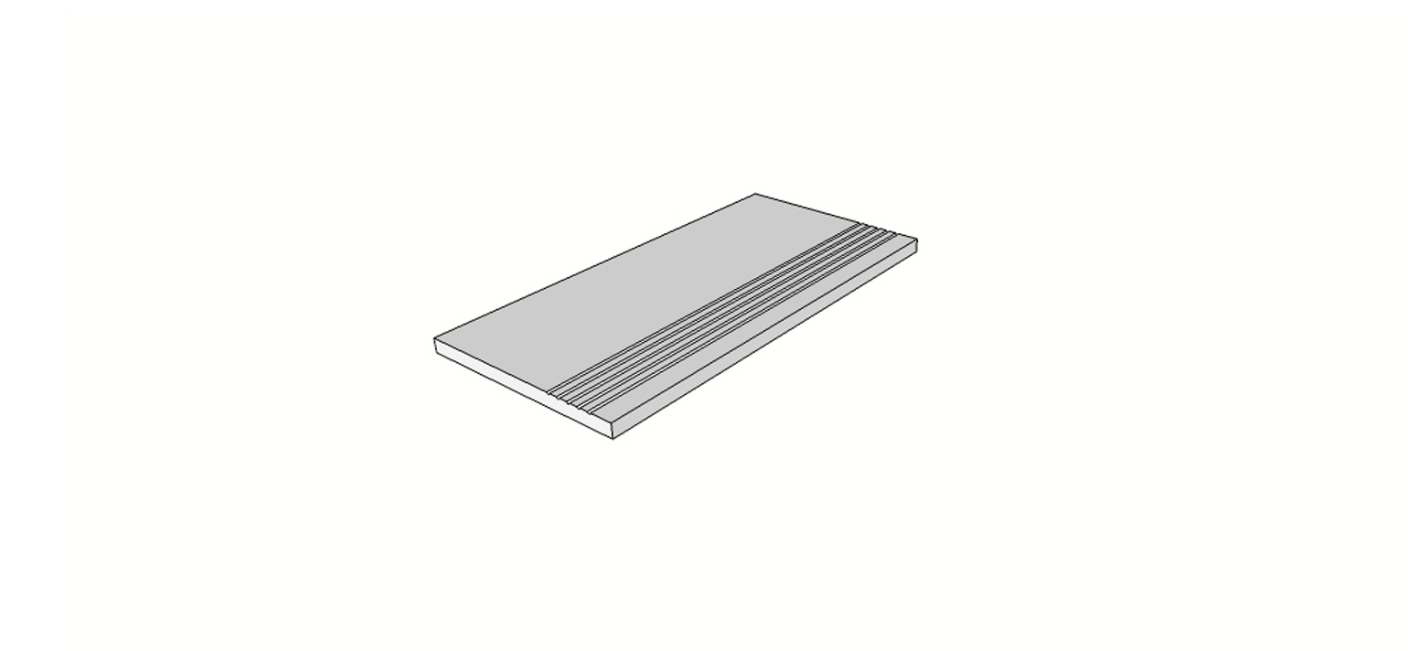 Angolo esterno completo (2pz) bordo rettilineo con antisdrucciolo <span style="white-space:nowrap;">30x60 cm</span> &nbsp; <span style="white-space:nowrap;">sp. 20mm</span>