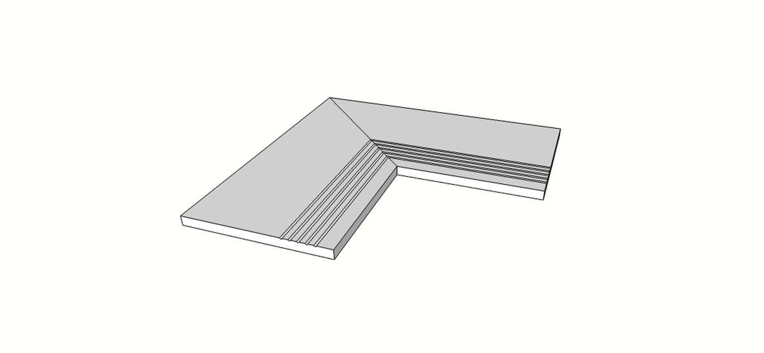 Bordo rettilineo con antisdrucciolo <span style="white-space:nowrap;">30x60 cm</span>   <span style="white-space:nowrap;">sp. 20mm</span>